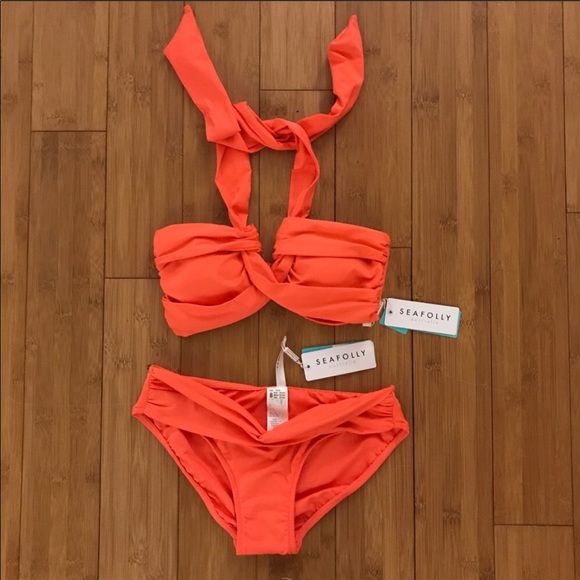 seafolly bikini orange